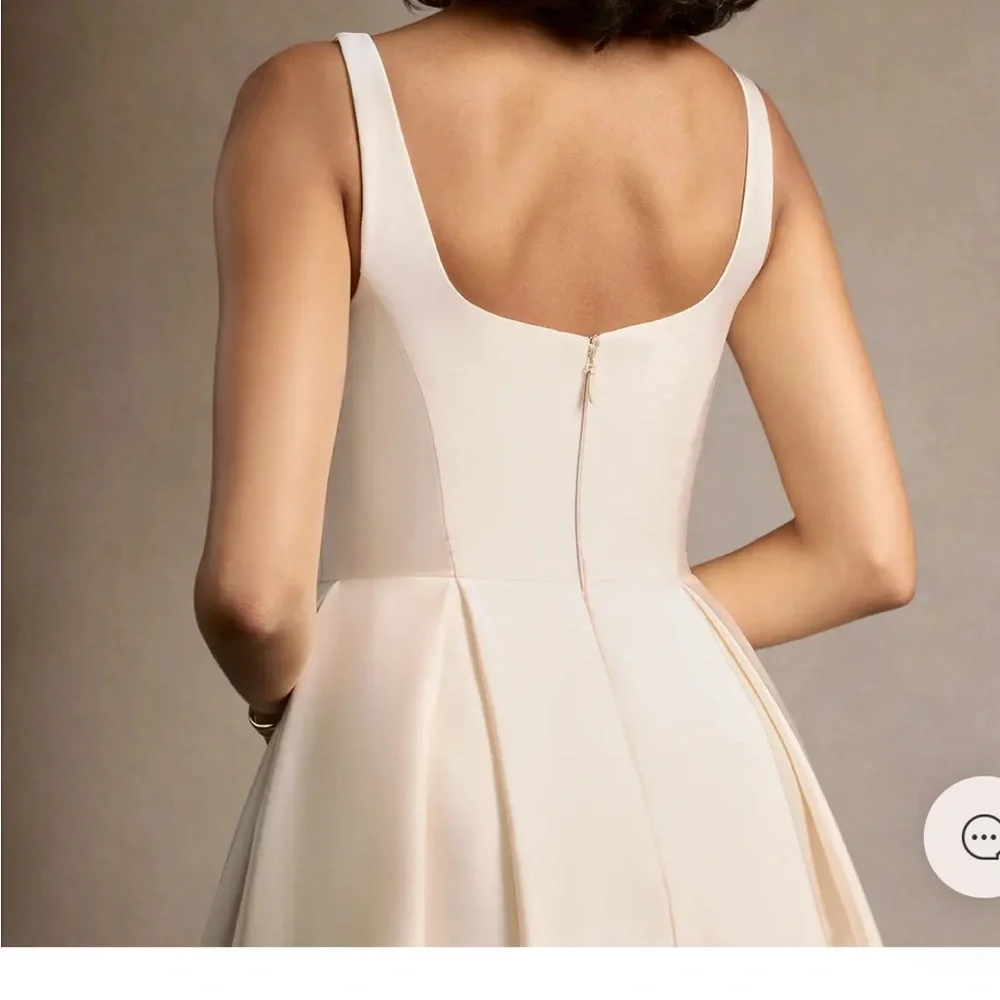 OLIVIA CREAM PLEATED MIDI DRESS - Picture 4 of 4